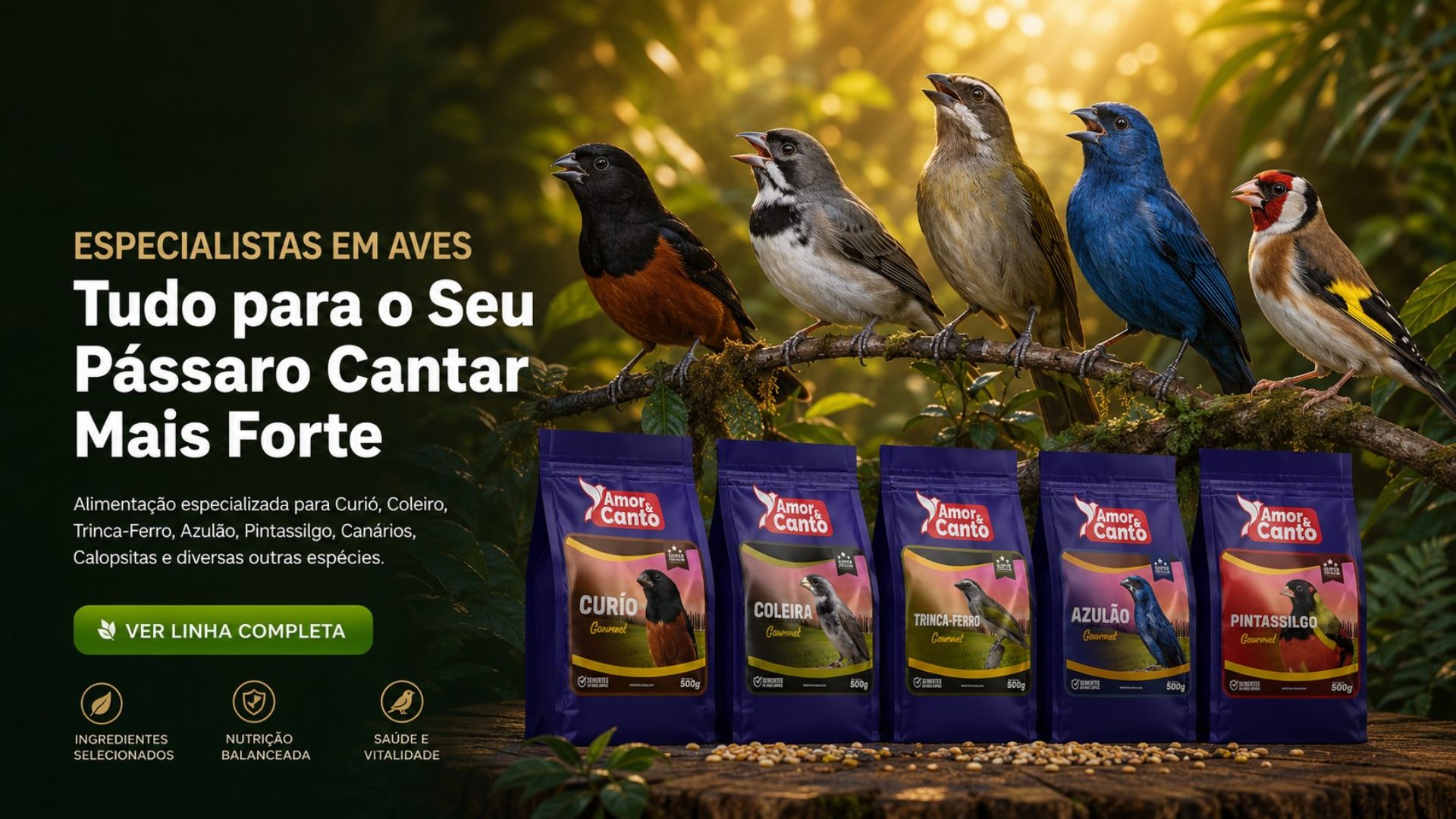 Tsuru Alimentação Pássaros - Banner 2